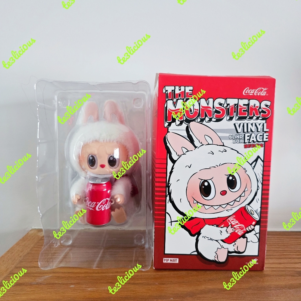 POP MART LABUBU THE MONSTERS COCA COLA VINYL FACE PENDANT - Picture 12 of 14